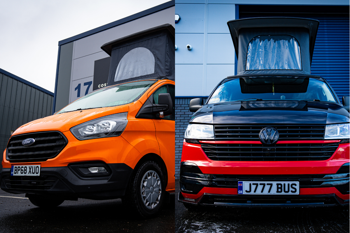 Ford Transit Custom vs VW Transporter