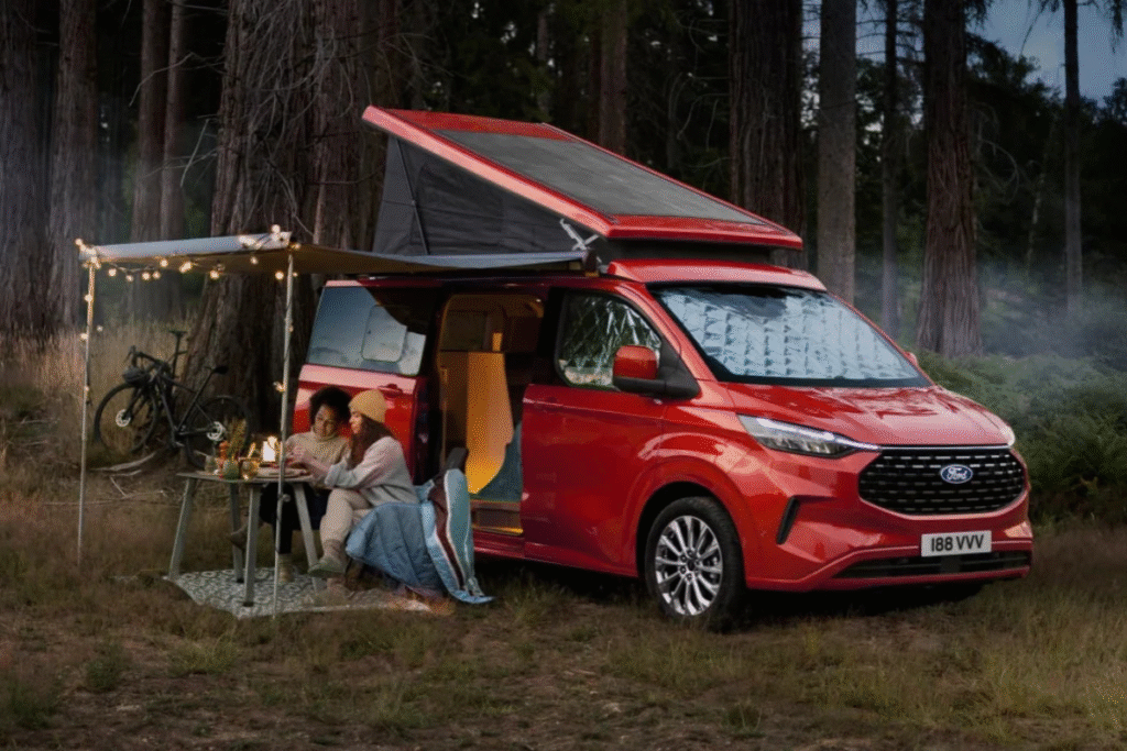 Ford Transit Custom with Awning Rail for Camping
