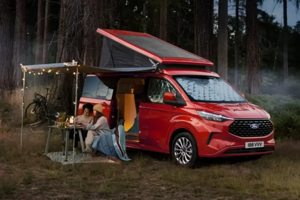 Ford Transit Custom with Awning Rail for Camping