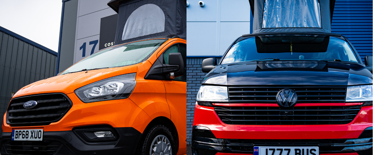 Ford Transit Custom vs VW Transporter